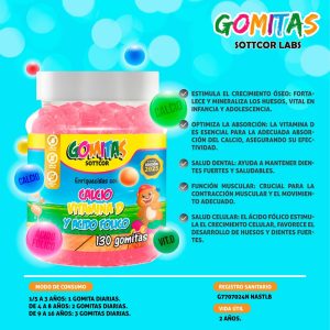Gomitas de Calcio + VIT D + Acido Folico