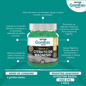 Gomitas de citrato de magnesio