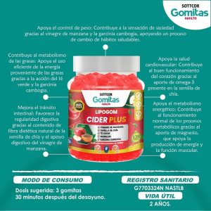 Gomitas cider plus