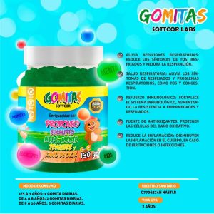 Gomitas de Propoleo + Eucalipto + Ajos + Jengibre + Menta + Clavo de Olor
